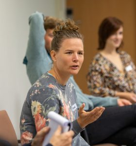 Hanneke Bouta Vermeulen in a training